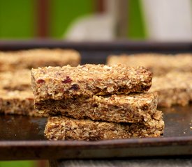 Almond, Peanut Butter and Dried Fruits Granola Bars