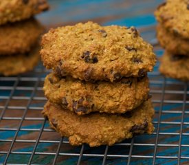 Pumpkin Oatmeal Chocolate Chip and Cranberry Cookies