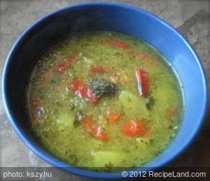 Long White Radish and Bear's Garlic Soup