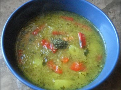 Long White Radish and Bear's Garlic Soup