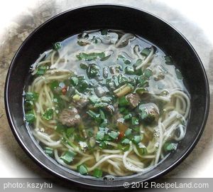 Beef Soup with Lemon Grass (Canh Thit Xao Sa)