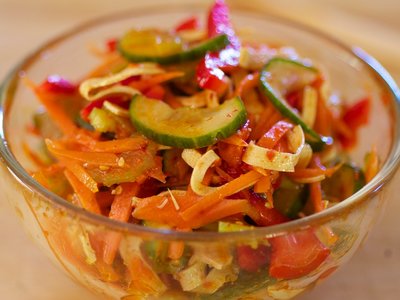 Korean Sweet-Sour Cucumber Salad