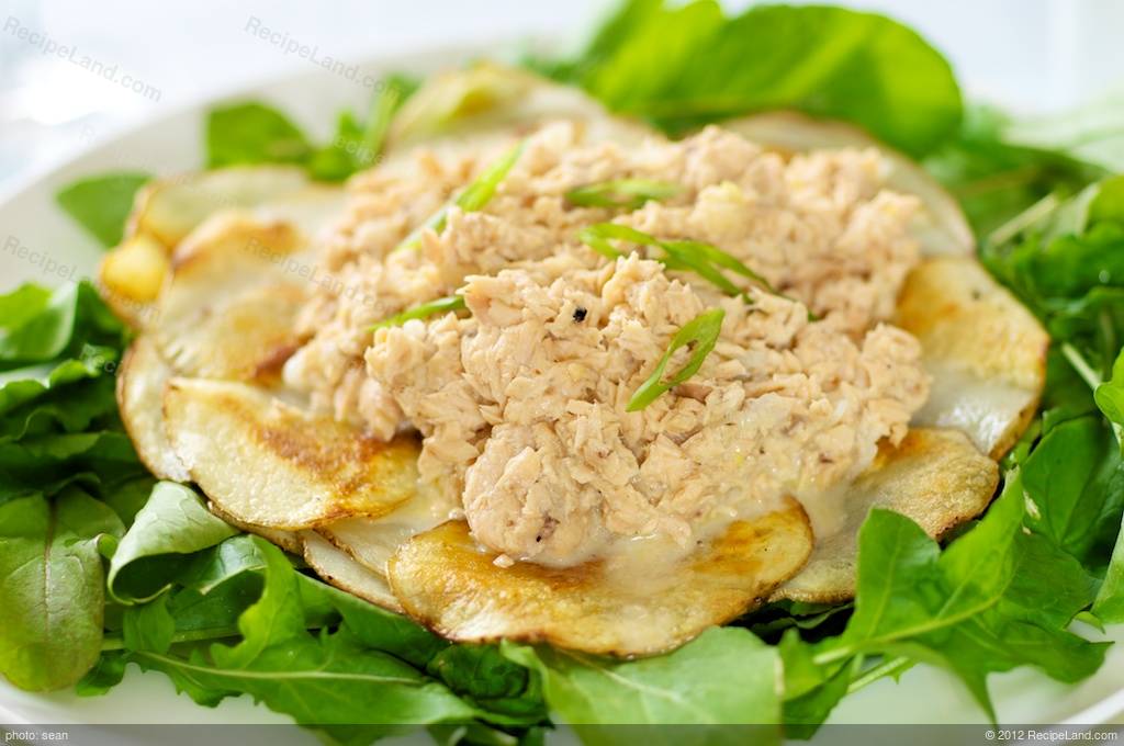 Warm Salmon Salad with Crispy Potatoes Recipe