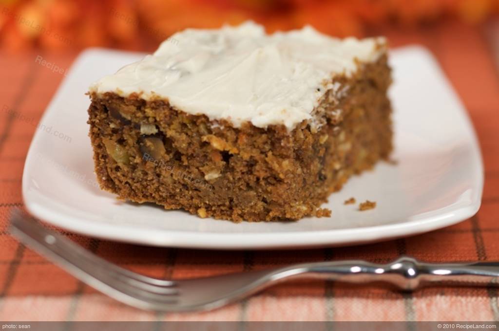 Moist Carrot Cake with Cream Cheese Frosting