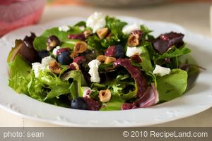 Blueberry Hazelnut Salad with Balsamic Berry Vinaigrette