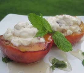 Grilled Peaches with Cream Cheese and Honey