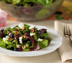 Blueberry Hazelnut Salad with Balsamic Berry Vinaigrette