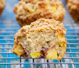 Sour Cream-Peach Muffins