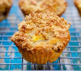 Sour Cream-Peach Muffins