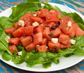 Watermelon, Arugula and Feta Salad