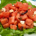 Watermelon, Arugula and Feta Salad