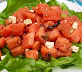 Watermelon, Arugula and Feta Salad