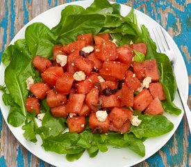 Watermelon, Arugula and Feta Salad