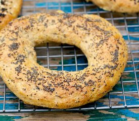 Bread Machine Garlic Bagels