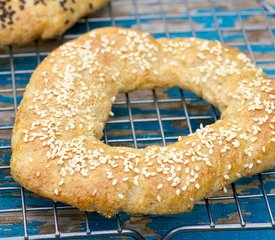 Bread Machine Garlic Bagels