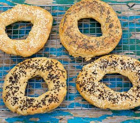 Bread Machine Garlic Bagels