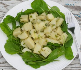 Arugula and Potato with Garlic Vinaigrette