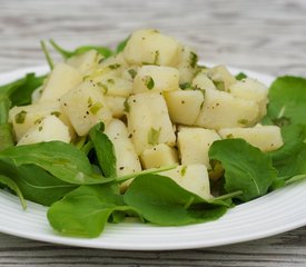 Arugula and Potato with Garlic Vinaigrette