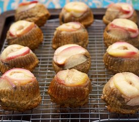 Upside Down Nectarine Muffins