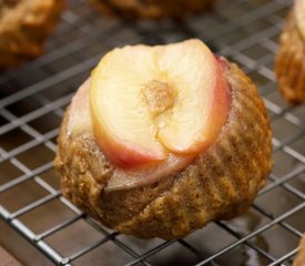 Upside Down Nectarine Muffins