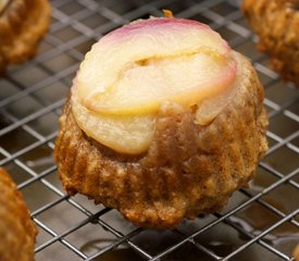 Upside Down Nectarine Muffins