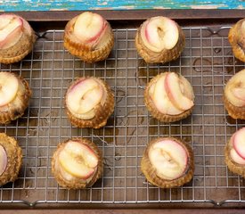 Upside Down Nectarine Muffins