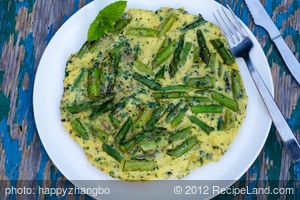 Asparagus and Mint Frittata  recipe