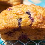 Applesauce Blueberry Banana Bread