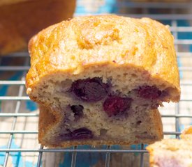 Applesauce Blueberry Banana Bread