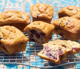 Applesauce Blueberry Banana Bread