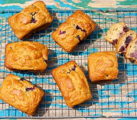 Applesauce Blueberry Banana Bread