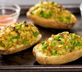 Indian Twice Baked Potatoes