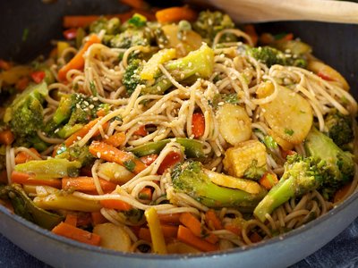 Stir-Fried Veggies with Soba Noodles