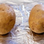 First prepare the potatoes.