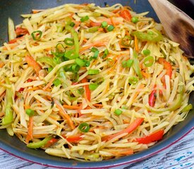 Potato, Carrot and Bell Pepper Stir-Fry