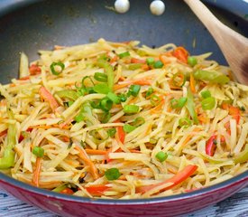 Potato, Carrot and Bell Pepper Stir-Fry