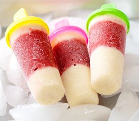 Strawberry and Oreo Popsicles 