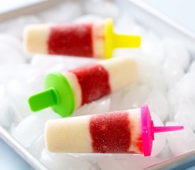 Strawberry and Oreo Popsicles 