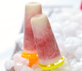 Strawberry and Oreo Popsicles 