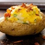 Bacon and Cheddar Twice Baked Potatoes