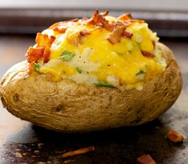 Bacon and Cheddar Twice Baked Potatoes