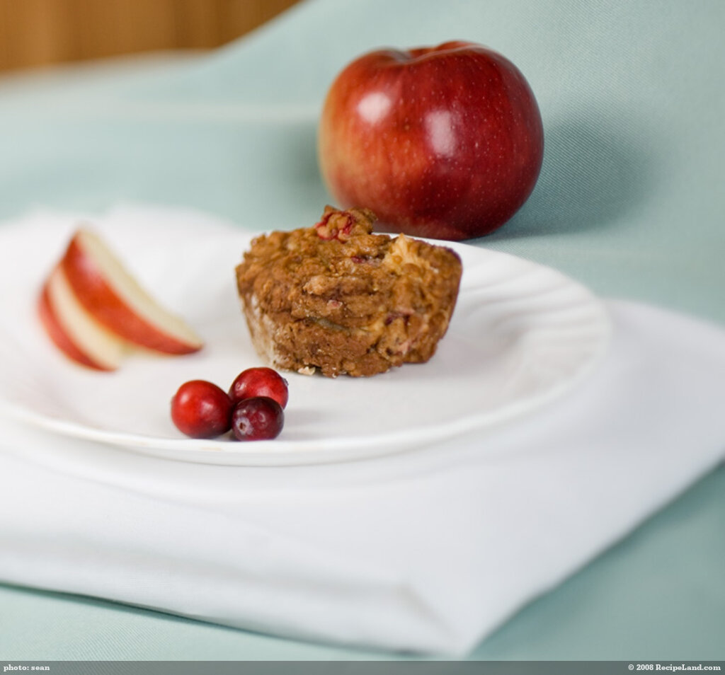 Apple and Cranberry Muffins (Low-fat)