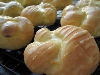 Knotted Orange Yeast Rolls