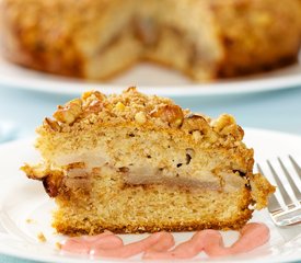 Pear Walnut Coffee Cake