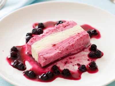 Raspberry and Vanilla Semifreddo 