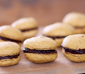 Coffee and Chocolate Ganache Macarons 