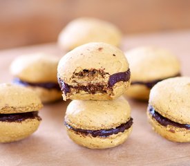 Coffee and Chocolate Ganache Macarons 