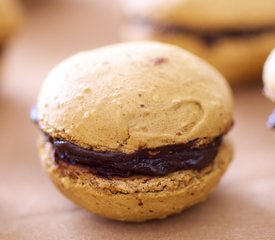 Coffee and Chocolate Ganache Macarons 