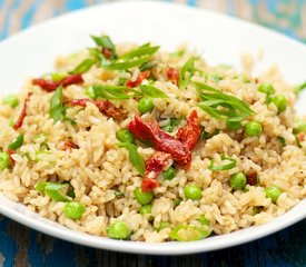 Fried Rice with Peas and Sun-Dried Tomatoes