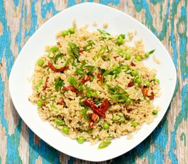 Fried Rice with Peas and Sun-Dried Tomatoes